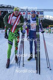 23.01.2016, Lienz, Austria (AUT): Stanislav Rezac, Andy Newell, (l-r)  - FIS Marathon Cup Dolomitenlauf, Lienz (AUT). www.nordicfocus.com. © Russolo/NordicFocus. Every downloaded picture is fee-liable.