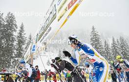 31.01.2016, Tannheimer Tal, Austria (AUT) - Bad Hindelang, Germany (GER): start   - Skitrail Tannheimertal, Bad Hindelang (GER). www.nordicfocus.com. © Felgenhauer/NordicFocus. Every downloaded picture is fee-liable.