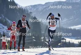 30.01.2016, Tannheimer Tal, Austria (AUT) - Bad Hindelang, Germany (GER): Fausto Ciprian (ITA), Noe Noack (GER), Volkmar Weikard (GER), (l-r)  - Skitrail Tannheimertal, Bad Hindelang (GER). www.nordicfocus.com. © Felgenhauer/NordicFocus. Every downloaded picture is fee-liable.