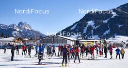 30.01.2016, Tannheimer Tal, Austria (AUT) - Bad Hindelang, Germany (GER): crowded stadium in Tannheim   - Skitrail Tannheimertal, Bad Hindelang (GER). www.nordicfocus.com. © Felgenhauer/NordicFocus. Every downloaded picture is fee-liable.