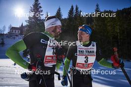 30.01.2016, Tannheimer Tal, Austria (AUT) - Bad Hindelang, Germany (GER): Wolfgang Lagler (GER), Michael Greis (GER), (l-r)  - Skitrail Tannheimertal, Bad Hindelang (GER). www.nordicfocus.com. © Felgenhauer/NordicFocus. Every downloaded picture is fee-liable.