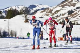 30.01.2016, Tannheimer Tal, Austria (AUT) - Bad Hindelang, Germany (GER): Johannes Mueller (GER), Fausto Ciprian (ITA), Peter Riedl (GER), (l-r)  - Skitrail Tannheimertal, Bad Hindelang (GER). www.nordicfocus.com. © Felgenhauer/NordicFocus. Every downloaded picture is fee-liable.