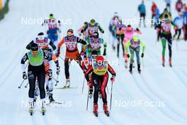 03.12.2016, Livigno, Italy (ITA): Elite women after the start of the race - Ski Classics La Sgambeda, Livigno (ITA). www.nordicfocus.com. © Rauschendorfer/NordicFocus. Every downloaded picture is fee-liable.