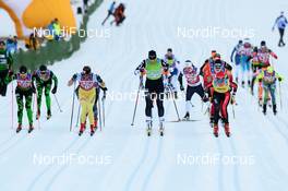 03.12.2016, Livigno, Italy (ITA): Elite women after the start of the race - Ski Classics La Sgambeda, Livigno (ITA). www.nordicfocus.com. © Rauschendorfer/NordicFocus. Every downloaded picture is fee-liable.