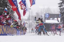 08.01.2017, Oberhof, Germany (GER): Martin Fourcade (FRA) -  IBU world cup biathlon, mass men, Oberhof (GER). www.nordicfocus.com. © Manzoni/NordicFocus. Every downloaded picture is fee-liable.
