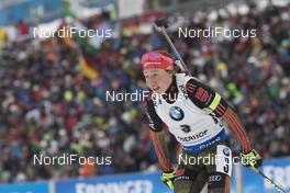 08.01.2017, Oberhof, Germany (GER): Laura Dahlmeier (GER) -  IBU world cup biathlon, mass women, Oberhof (GER). www.nordicfocus.com. © Manzoni/NordicFocus. Every downloaded picture is fee-liable.