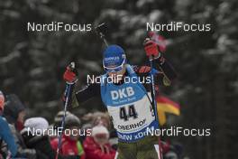 05.01.2017, Oberhof, Germany (GER): Simon Schempp (GER) -  IBU world cup biathlon, sprint men, Oberhof (GER). www.nordicfocus.com. © Manzoni/NordicFocus. Every downloaded picture is fee-liable.