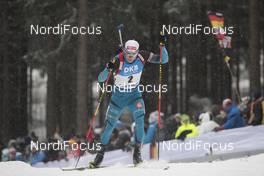 05.01.2017, Oberhof, Germany (GER): Fabien Claude (FRA) -  IBU world cup biathlon, sprint men, Oberhof (GER). www.nordicfocus.com. © Manzoni/NordicFocus. Every downloaded picture is fee-liable.