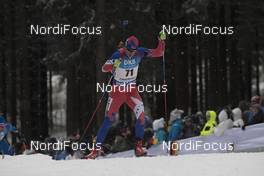 05.01.2017, Oberhof, Germany (GER): Edin Hodzic (SRB) -  IBU world cup biathlon, sprint men, Oberhof (GER). www.nordicfocus.com. © Manzoni/NordicFocus. Every downloaded picture is fee-liable.