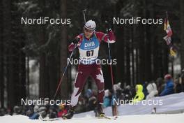 05.01.2017, Oberhof, Germany (GER): Macx Davies (CAN) -  IBU world cup biathlon, sprint men, Oberhof (GER). www.nordicfocus.com. © Manzoni/NordicFocus. Every downloaded picture is fee-liable.