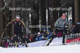 06.01.2017, Oberhof, Germany (GER): Nadine Horchler (GER), Karolin Horchler (GER), (l-r) -  IBU world cup biathlon, sprint women, Oberhof (GER). www.nordicfocus.com. © Manzoni/NordicFocus. Every downloaded picture is fee-liable.