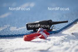 06.01.2017, Oberhof, Germany (GER): Event Feature: A radio lies on the shooting mat -  IBU world cup biathlon, sprint women, Oberhof (GER). www.nordicfocus.com. © Manzoni/NordicFocus. Every downloaded picture is fee-liable.