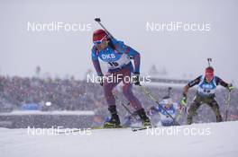 15.01.2017, Ruhpolding, Germany (GER): Evgeniy Garanichev (RUS) -  IBU world cup biathlon, pursuit men, Ruhpolding (GER). www.nordicfocus.com. © Manzoni/NordicFocus. Every downloaded picture is fee-liable.
