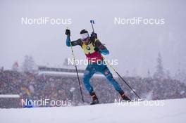15.01.2017, Ruhpolding, Germany (GER): Martin Fourcade (FRA) -  IBU world cup biathlon, pursuit men, Ruhpolding (GER). www.nordicfocus.com. © Manzoni/NordicFocus. Every downloaded picture is fee-liable.