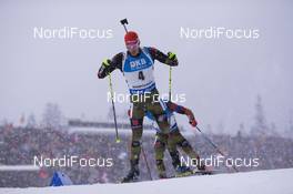 15.01.2017, Ruhpolding, Germany (GER): Arnd Peiffer (GER) -  IBU world cup biathlon, pursuit men, Ruhpolding (GER). www.nordicfocus.com. © Manzoni/NordicFocus. Every downloaded picture is fee-liable.