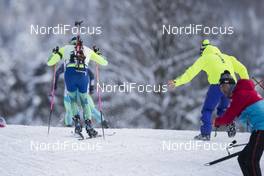 11.01.2017, Ruhpolding, Germany (GER): Jesper Nelin (SWE), Jesper Nelin (SWE) -  IBU world cup biathlon, relay men, Ruhpolding (GER). www.nordicfocus.com. © Manzoni/NordicFocus. Every downloaded picture is fee-liable.