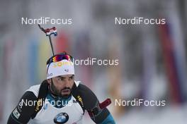 11.01.2017, Ruhpolding, Germany (GER): Simon Fourcade (FRA), Simon Fourcade (FRA) -  IBU world cup biathlon, relay men, Ruhpolding (GER). www.nordicfocus.com. © Manzoni/NordicFocus. Every downloaded picture is fee-liable.
