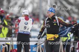 11.01.2017, Ruhpolding, Germany (GER): Eric Lesser (GER) -  IBU world cup biathlon, relay men, Ruhpolding (GER). www.nordicfocus.com. © Manzoni/NordicFocus. Every downloaded picture is fee-liable.