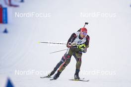 11.01.2017, Ruhpolding, Germany (GER): Arnd Peiffer (GER), Arnd Peiffer (GER) -  IBU world cup biathlon, relay men, Ruhpolding (GER). www.nordicfocus.com. © Manzoni/NordicFocus. Every downloaded picture is fee-liable.