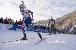 11.01.2017, Ruhpolding, Germany (GER): Henrik L'abee-Lund (NOR) -  IBU world cup biathlon, relay men, Ruhpolding (GER). www.nordicfocus.com. © Manzoni/NordicFocus. Every downloaded picture is fee-liable.