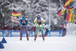 11.01.2017, Ruhpolding, Germany (GER): Alexey Volkov (RUS), Torstein Stenersen (SWE), (l-r), (l-r) -  IBU world cup biathlon, relay men, Ruhpolding (GER). www.nordicfocus.com. © Manzoni/NordicFocus. Every downloaded picture is fee-liable.