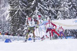 11.01.2017, Ruhpolding, Germany (GER): Benedikt Doll (GER), Klemen Bauer (SLO), Scott Gow (CAN), (l-r), (l-r) -  IBU world cup biathlon, relay men, Ruhpolding (GER). www.nordicfocus.com. © Manzoni/NordicFocus. Every downloaded picture is fee-liable.