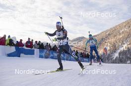 11.01.2017, Ruhpolding, Germany (GER): Giuseppe Montello (ITA) -  IBU world cup biathlon, relay men, Ruhpolding (GER). www.nordicfocus.com. © Manzoni/NordicFocus. Every downloaded picture is fee-liable.