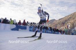 11.01.2017, Ruhpolding, Germany (GER): Julian Eberhard (AUT) -  IBU world cup biathlon, relay men, Ruhpolding (GER). www.nordicfocus.com. © Manzoni/NordicFocus. Every downloaded picture is fee-liable.