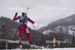 12.01.2017, Ruhpolding, Germany (GER): Nadzeya Pisareva (BLR) -  IBU world cup biathlon, relay women, Ruhpolding (GER). www.nordicfocus.com. © Manzoni/NordicFocus. Every downloaded picture is fee-liable.