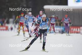 12.01.2017, Ruhpolding, Germany (GER): Lisa Vittozzi (ITA) -  IBU world cup biathlon, relay women, Ruhpolding (GER). www.nordicfocus.com. © Manzoni/NordicFocus. Every downloaded picture is fee-liable.