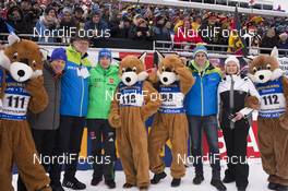 13.01.2017, Ruhpolding, Germany (GER): Viktor Maigurov (RUS), IBU first vice president, Claus Pichler (GER), 1st Mayor of Ruhplding, Andreas Birnbacher  (GER), Hannelore Kraft (GER), Minister of Nordrhein-Westphahlen (l-r) -  IBU world cup biathlon, sprint men, Ruhpolding (GER). www.nordicfocus.com. © Manzoni/NordicFocus. Every downloaded picture is fee-liable.