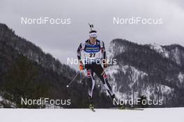 13.01.2017, Ruhpolding, Germany (GER): Julian Eberhard (AUT) -  IBU world cup biathlon, sprint men, Ruhpolding (GER). www.nordicfocus.com. © Manzoni/NordicFocus. Every downloaded picture is fee-liable.