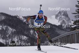 13.01.2017, Ruhpolding, Germany (GER): Erik Lesser (GER) -  IBU world cup biathlon, sprint men, Ruhpolding (GER). www.nordicfocus.com. © Manzoni/NordicFocus. Every downloaded picture is fee-liable.