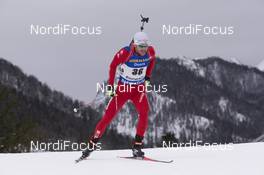 13.01.2017, Ruhpolding, Germany (GER): Sergey Bocharnikov (BLR) -  IBU world cup biathlon, sprint men, Ruhpolding (GER). www.nordicfocus.com. © Manzoni/NordicFocus. Every downloaded picture is fee-liable.