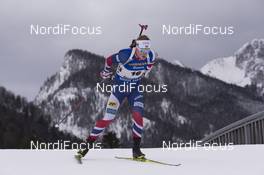 13.01.2017, Ruhpolding, Germany (GER): Johannes Thingnes Boe (Thingnes) -  IBU world cup biathlon, sprint men, Ruhpolding (GER). www.nordicfocus.com. © Manzoni/NordicFocus. Every downloaded picture is fee-liable.