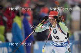 14.01.2017, Ruhpolding, Germany (GER): Teja Gregorin (SLO) -  IBU world cup biathlon, sprint women, Ruhpolding (GER). www.nordicfocus.com. © Manzoni/NordicFocus. Every downloaded picture is fee-liable.