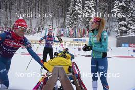 10.01.2017, Ruhpolding, Germany (GER): Eva Puskarcikova (CZE), Veronika Vitkova (CZE), Gabriela Soukalova (CZE), (l-r) -  IBU world cup biathlon, training, Ruhpolding (GER). www.nordicfocus.com. © Manzoni/NordicFocus. Every downloaded picture is fee-liable.