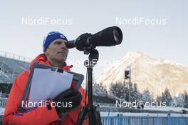 10.01.2017, Ruhpolding, Germany (GER): Jonne Kahkonen (FIN), head coach women Team USA -  IBU world cup biathlon, training, Ruhpolding (GER). www.nordicfocus.com. © Manzoni/NordicFocus. Every downloaded picture is fee-liable.