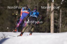20.01.2017, Antholz, Italy (ITA): Tim Burke (USA), Simon Schempp (GER), (l-r) -  IBU world cup biathlon, individual men, Antholz (ITA). www.nordicfocus.com. © Manzoni/NordicFocus. Every downloaded picture is fee-liable.