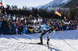 20.01.2017, Antholz, Italy (ITA): Giuseppe Montello (ITA) -  IBU world cup biathlon, individual men, Antholz (ITA). www.nordicfocus.com. © Manzoni/NordicFocus. Every downloaded picture is fee-liable.