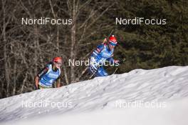20.01.2017, Antholz, Italy (ITA): Benedikt Doll (GER), Michal Krcmar (CZE), (l-r) -  IBU world cup biathlon, individual men, Antholz (ITA). www.nordicfocus.com. © Manzoni/NordicFocus. Every downloaded picture is fee-liable.