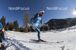 20.01.2017, Antholz, Italy (ITA): Jean Guillaume Beatrix (FRA) -  IBU world cup biathlon, individual men, Antholz (ITA). www.nordicfocus.com. © Manzoni/NordicFocus. Every downloaded picture is fee-liable.