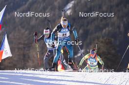 19.01.2017, Antholz, Italy (ITA): Alexia Runggaldier (ITA), Marie Dorin Habert (FRA), (l-r) -  IBU world cup biathlon, individual women, Antholz (ITA). www.nordicfocus.com. © Manzoni/NordicFocus. Every downloaded picture is fee-liable.