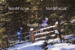 22.01.2017, Antholz, Italy (ITA): Quentin Fillon Maillet (FRA), Emil Hegle Svendsen (NOR), (l-r) -  IBU world cup biathlon, mass men, Antholz (ITA). www.nordicfocus.com. © Manzoni/NordicFocus. Every downloaded picture is fee-liable.