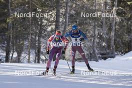 22.01.2017, Antholz, Italy (ITA): Lowell Bailey (USA), Maxim Tsvetkov (RUS), (l-r) -  IBU world cup biathlon, mass men, Antholz (ITA). www.nordicfocus.com. © Manzoni/NordicFocus. Every downloaded picture is fee-liable.