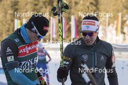 19.01.2017, Antholz, Italy (ITA): Fabien Claude (FRA), Quentin Fillon Maillet (FRA), (l-r) -  IBU world cup biathlon, training, Antholz (ITA). www.nordicfocus.com. © Manzoni/NordicFocus. Every downloaded picture is fee-liable.