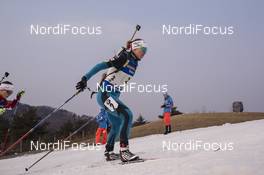05.03.2017, Pyeong Chang, Korea (KOR): Anais Bescond (FRA) -  IBU world cup biathlon, relay women, Pyeong Chang (KOR). www.nordicfocus.com. © Manzoni/NordicFocus. Every downloaded picture is fee-liable.