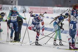 05.03.2017, Pyeong Chang, Korea (KOR): Galina Vishnevskaya (KAZ), Marte Olsbu (NOR), Anastasiya Merkushyna (UKR), (l-r) -  IBU world cup biathlon, relay women, Pyeong Chang (KOR). www.nordicfocus.com. © Manzoni/NordicFocus. Every downloaded picture is fee-liable.