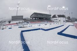 02.03.2017, Pyeong Chang, Korea (KOR): Event Feature: Stadium overview and general impression of the Alpensia Biathlon Arena -  IBU world cup biathlon, sprint women, Pyeong Chang (KOR). www.nordicfocus.com. © Manzoni/NordicFocus. Every downloaded picture is fee-liable.