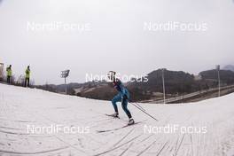 01.03.2017, Pyeong Chang, Korea (KOR): Anais Bescond (FRA) -  IBU world cup biathlon, training, Pyeong Chang (KOR). www.nordicfocus.com. © Manzoni/NordicFocus. Every downloaded picture is fee-liable.